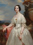 Benoit Hermogaste Molin Painting of Maria Adelaide, wife of Victor Emmanuel II, King of Italy Sweden oil painting artist